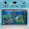 MonsterShop Fish Tank Aquarium & Starter Accessories, White Cabinet, Blue Gravel, 4ft, 300L