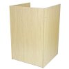 MonsterShop TB60 Reception Cash Till Desk, Maple, 60cm x 90cm x 60cm, Melamine MDF