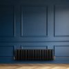 Traditional 4 Column Radiator & Valves - 300 x 1010mm - Black