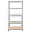 3 Racking Bays 90cm Garage Shelving Storage Warehouse Shelves Unit Steel 5 Tier
