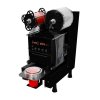 Cup Sealing Machine Electric 500W Fully Automatic Control LCD Panel Commercial Stainless Steel Black Bubble Milk Tea Coffee Smoothies Plastic Paper 90mm 95mm Diameter FREE Film Roll 500-650 Cups Hour
