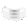 Theseus LED Shop Counter Set LM60 & 2 x B900 - White