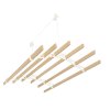 Clothes Airer Ceiling Pulley 6 Lath 1.5m Ivory Maid Traditional Mounted Clothing Dryer Victorian Clothes Horse Laundry Drying Rack Extendable Cast Iron Varnished Pine Kitchen Utility FREE Fixing Kit