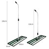 Lawn Leveller 100cm x 32cm Levelling Rake Lute Heavy Duty Lightweight Galvanised Steel Aluminium Green 1.2 - 1.9m Extendable Handle Easy Grip Landscaping Garden Tool Grass Soil Artificial Turf Compost