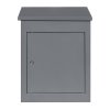 Parcel Post Drop Box Grey Large Steel Outdoor Lockable 2 Keys Letter Mail Package Courier Container Delivery Storage Wall Mount Safe Secure Anti Fishing Scannable Barcode FREE Screwdriver Fixing Kit