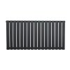 Flat Single Column Radiator - 600 x 1190mm - Anthracite Grey