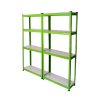 Greenhouse Polycarbonate, Clear, Aluminium Frame, With 2 x Water-resistant Racks, Silver, Growhouse with Window & Sliding Door 6ft x 4ft