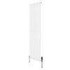 Oval Single Column Radiator & Valves - 1800mm x 480mm - White