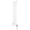 Flat Single Column Radiator & Valves - 1800mm x 560mm - White