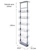 KuKoo Pull Out Kitchen Larders, 46cm D, 190-220cm H, Soft Close Slide Out, Storage Cabinet Wire Baskets