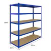 Garage Racking Shelving Unit / 5 Tier 1600mm Wide x 600mm Deep / Steel & MDF Shelves