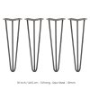 4 x Hairpin Legs / Hair Pin Legs Set SkiSki Legs Furniture Desk Bench Chair Table 16