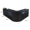 Gravity LED Shop Counter Set B1200, C1200, TB60 & & CM60 - Black