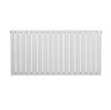 Flat Single Column Radiator - 600 x 1190mm - White