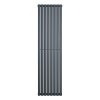 Oval Single Column Radiator - 1800 x 480mm - Anthracite Grey