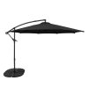 Cantilever Parasol 3m With Full Fan Base - Black