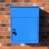 Parcel Post Box Lockable Wall Mounted Secure Large Outdoor Letter Smart Mail Drop Box Weatherproof Galvanised Steel | 5 Keys | 580 x 460 x 360mm