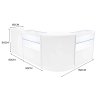 Phoenix LED Shop Counter Set CM60, TB60 & 2 x C900 - White