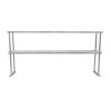 Double Tier Shelving for 5ft Catering Prep Table Commercial Kitchen Bench Overshelf Stainless Steel Heavy-duty 150 x 75 x 30cm (WxHxD)