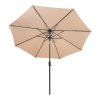LED Tilt Parasol 2.7m - Beige