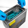 Digital Ultrasonic Cleaner 6L Professional Commercial Stainless Steel Ultra Sonic Bath Cleaning Tank Machine 1-30 Minute Timer 0-80C Heater 40kHZ Jewellery Metal Parts Wire Basket & Vinyl Adaptor
