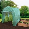 Polytunnel Greenhouse Walk In Galvanised Windows Doors Growhouse PE Cover Gardening Metal Frame Outdoor Garden Tent Vegetable Flower Plant 25mm Diameter | 3 x 2m