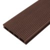 Jardí Composite Decking Boards / 7 Square Metres Conker Brown / Wood Effect WPC Pack Garden Outdoor Patios Terrace Hot Tub Tiles (incl. Fixing Screws, Clips & Edging Strips)