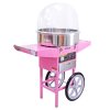 KuKoo Commercial Candy Floss Maker Machine & Acrylic Dome, Pink, 67cm x 141cm x 52cm