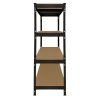 Monster Racking Q-Rax Heavy Duty Racking Garage Shelving, 360kg/shelf, 160cm x 60cm x 160cm, Black