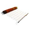 Electric Poultry Netting 50m Roll Fencing Fence & Posts Conductive Hotline Hot Gate Chicken Hen Geese Turkey Net Mesh 11 Wires 120cm 1.2m High 14 Double Spikes FREE Repair Kit & 10 Ground Spikes