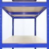 T-Rax Pack of 9 Garage Shelving Unit Extra Wide - 5 Tier Heavy Duty Rack for Storage Steel Utility Shelves | Metal & MDF Boltless Racking Assembly System | 280KG Per Shelf + FREE Rubber Mallet