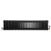 Traditional 4 Column Radiator & Valves - 300 x 1370mm - Black