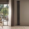 Traditional 4 Column Radiator - 1800 x 200mm - Black