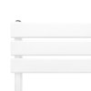 Vertical Towel Radiator Designer Flat Panel 1200mm x 450mm Bathroom Heated Rail Gloss White Central Heating Ladder Heater Wall Mounted Carbon Steel FREE Cleaning Brush Fixing Kit & Brackets