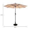 LED Tilt Parasol 2.7m With Tilt Base - Beige
