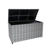 Rattan Cushion Storage Box 700L - Grey