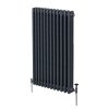 Traditional 3 Column Radiator 1500mm x 562mm Modern Central Heating Heater Matt Anthracite Grey Carbon Steel Vertical Wall Mounted Kitchen Living Room Bathroom Cleaning Brush Fixing Kit & Brackets