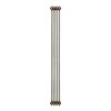Traditional 3 Column Radiator - 1800 x 200mm - Raw Metal