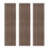 Acoustic Slat Wall Panels x 3 - Dark Walnut