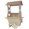 KuKoo Candy Cart Bundle, Wedding Favours Sweet Stalls Birthday Christening, MDF Table Wood Stand