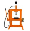 Hydraulic Shop Press 10 Ton Tonne 10,000kg Bench Mount Heavy Duty Steel Detachable Pressure Gauge Hand Pump Adjustable 180-335mm Vertical Work Area Workshop Garage FREE Tool Set 8 Mandrels & 1 Adapter