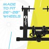 Turbo Trainer Variable Resistance Magnetic Indoor Bike Road Mountain Bikes Black