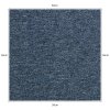 Carpet Tiles 40 x Storm Blue & Platinum Grey 10 Metres Squared Commercial Hard Wearing Heavy Duty Domestic Premium Office Home Flooring 50cm x 50cm MonsterShop