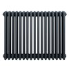 Traditional 4 Column Radiator - 600 x 785mm - Anthracite Grey