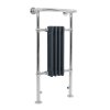 Traditional Heated Towel Rail Radiator - 950mm x 480mm - Anthracite Grey