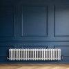 Traditional 4 Column Radiator & Valves - 300 x 1370mm - White