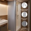 Tambour Shower Door - Silver