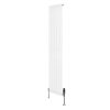 Oval Single Column Radiator & Valves - 1800mm x 360mm - White
