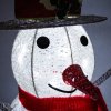 89 cm Light Up Snowman Outdoor 100 Cool White LED 6h/18h timer 12m clear cable