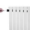 Flat Single Column Radiator - 600 x 910mm - White